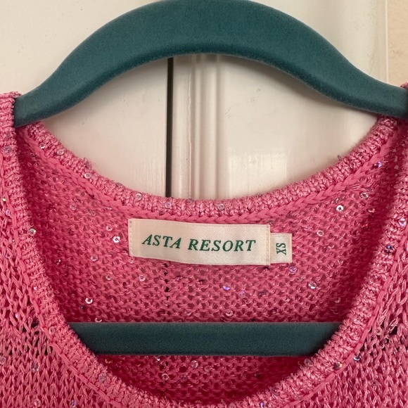 Asta Resort Pink Sheer Sleeveless Dress - Picture 4 of 8